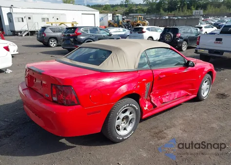 2001 Ford Mustang из США, поврежденный, VIN 1FAFP44481F180195